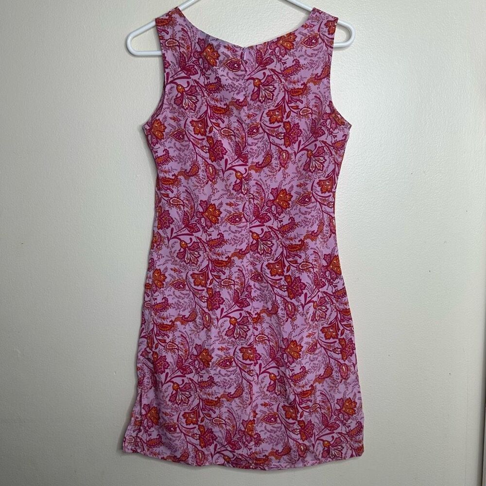 Y2K‎ No Boundaries Pink Paisley Sleeveless Shift Dress size Medium 7/9 - Picture 5 of 7